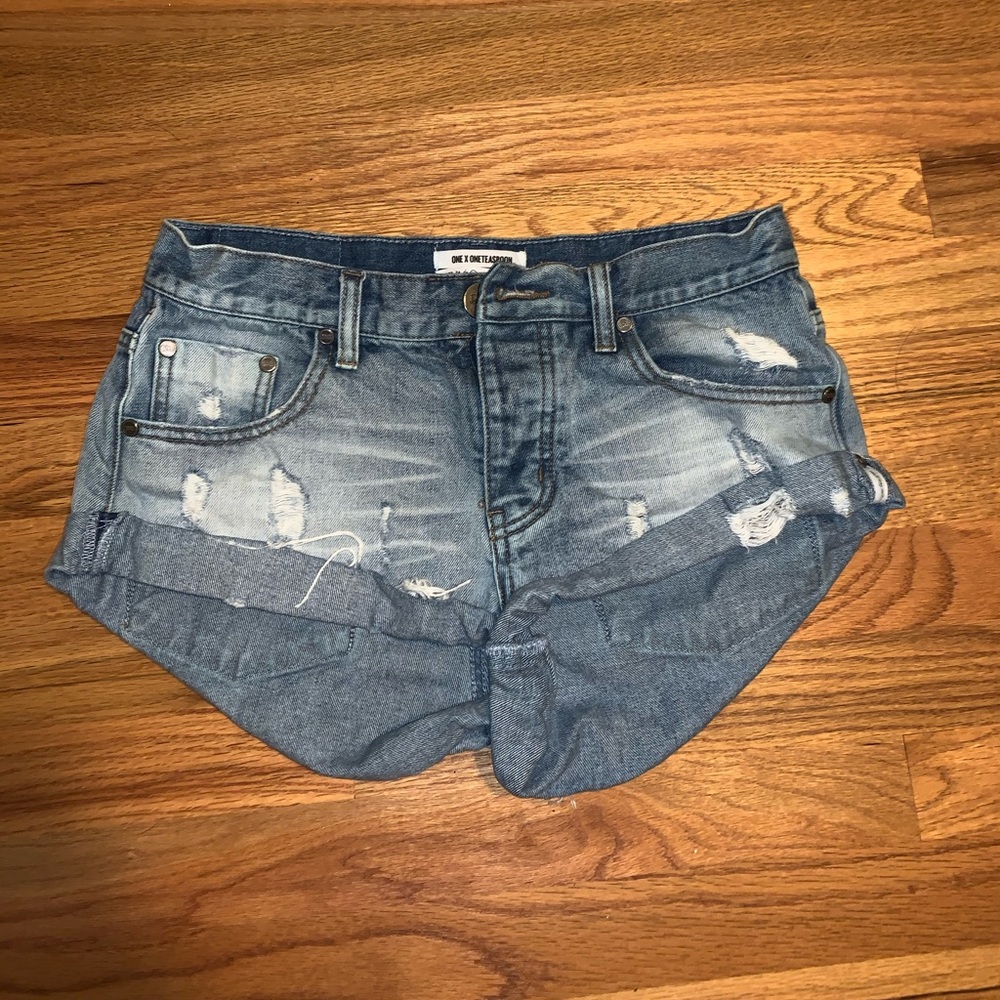 One Teaspoon Bandits Denim Shorts